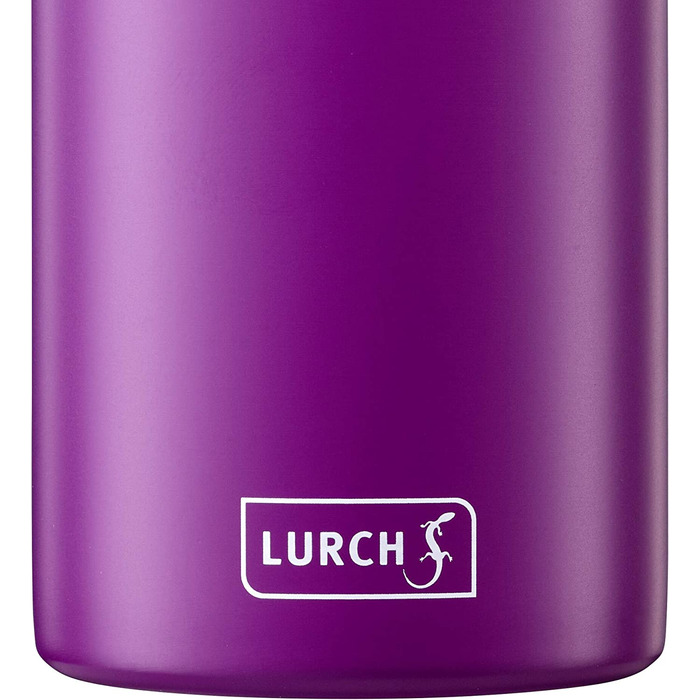 Ізольована пляшка / термос для гарячих і холодних напоїв Lurch 240943 з нержавіючої сталі з подвійними стінками об'ємом 0,5 л, (Фіолетовий)