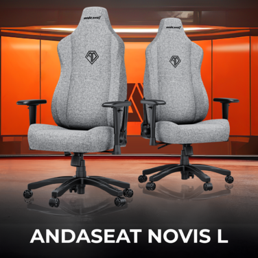 Крісло ігрове Anda Seat Novis L Fabric Dark Gray Size L