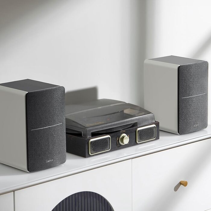 Edifier R1280T - Активні реглістрювальні колонки пара, 42 Вт RMS, Коричневий. Комп'ютерні колонки для ПК, студійний монітор, без Bluetooth та цифрових входів