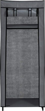 Тканинна шафа Axentia, 60x148x45 см, сіро-чорна