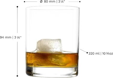 Набір склянок Longdrink Stölzle Lausitz New York Bar (6 шт, 320 мл) – склянки для коктейлів, води та соків з кришталевого скла, стійкі до миття в посудомийній машині та ударів. Підходять для віскі.