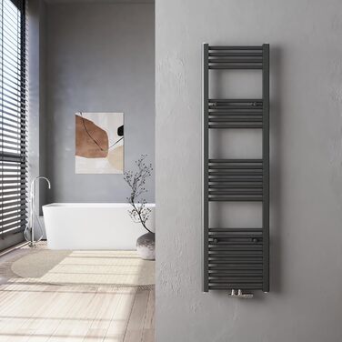 Рушникосушарка Heizmatz Weiß 50x120 см, 513 Вт, середнє підключення, білий колір