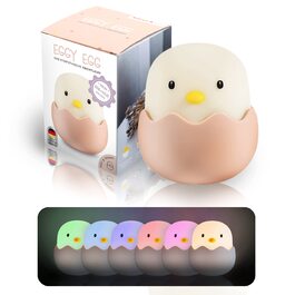 Дитячий LED нічник MegaLight для дітей та немовлят: RGB-підсвітка, регулювання яскравості, сенсорне керування, USB та звукові ефекти