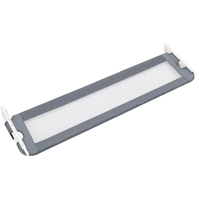 Захисний бортик для ліжка vidaXL для дітей та малюків 150x42 см, сірий, поліестер