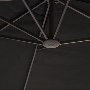 Outsunny Parasol Garden Parasol Market Parasol Double Parasol Patio Parasol з ручною рукояткою Чорний овал 460 x 270 x 240 см
