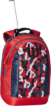 Тенісний рюкзак Wilson для юніорів, що вміщає до 2 ракеток, поліестер 2 Червоний Одномісний