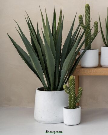 Вазон Patt Pflanzgefäß Grau L: бетонний вазон для дому та саду, XL (23x19x19.5 см)