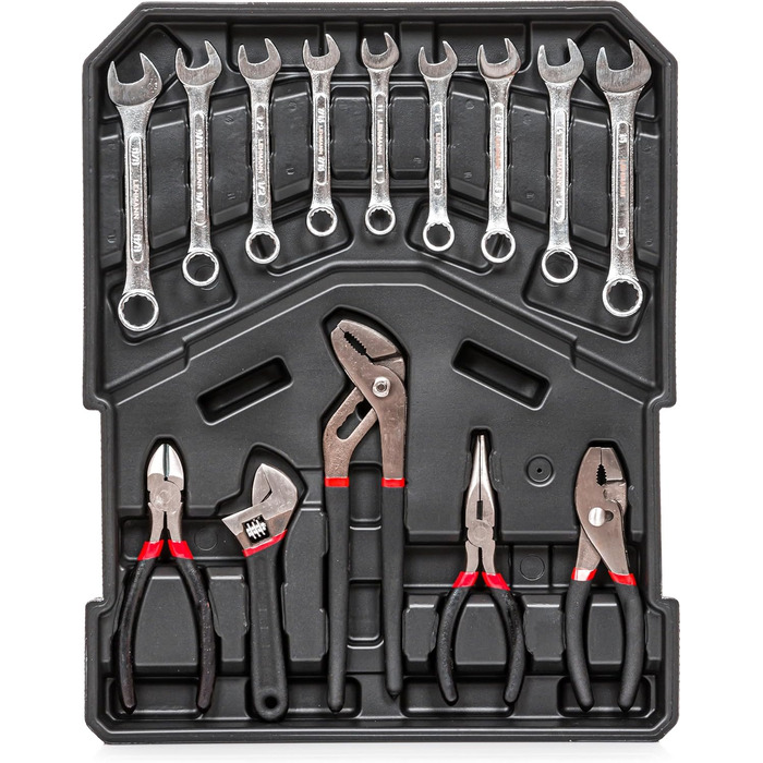 Набір інструментів KANWOD 1500 предметів в алюмінієвому кейсі на колесах - для дому, гаража, автосервісу та хобі