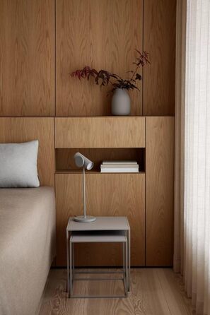 Ваза COORA з кераміки ручної роботи, декоративна настільна ваза, 20x14x14 см, Moonbeam Beige