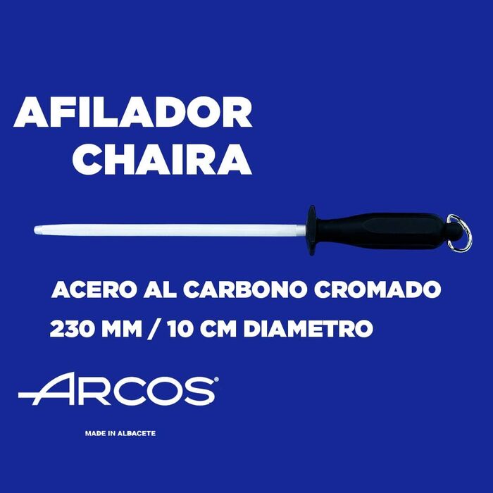 Набір кухонних ножів Arcos Clasica (6 предметів) з блоком - 4 ножі + кухонні ножиці + точилка - нержавіюча сталь NITRUM, ручки POM, дерев'яний блок