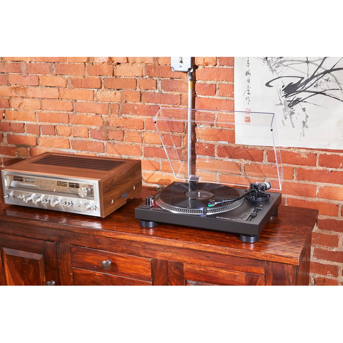 Програвач вінілу Audio-Technica LP120XUSBBK з прямим приводом, аналоговий та USB, чорний