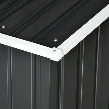 Металевий навіс для робота-газонокосарки, стійкий до іржі, 86 x 100 x 63 см, темно-сірий