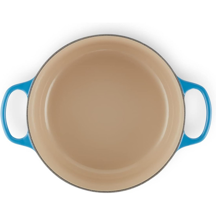 Каструля чавунна Le Creuset Signature, 4,2 л, 26 см, Лазурна, для всіх типів плит включаючи індукційну