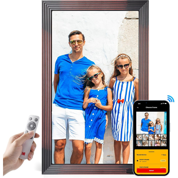 Цифровий фотоальбом Kodak 10 дюймів з Wi-Fi, 32GB, IPS HD сенсорний екран, авто-поворот, для дому та офісу