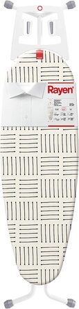 Гладильна дошка Rayen Premium з регулюванням висоти, металева, біла, 120 x 40 см