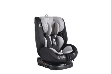 Дитяче автокрісло Moni Serengeti 0-36 кг Група 0/1/2/3 Isofix з поворотним нахилом на 165, кольорисірий