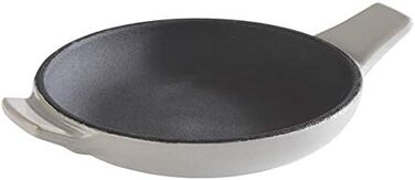 Сервірувальна сковорода Чавун - Міні чавунна сковорода, Ø 10 см, висота 2 см, можна складати, безпечна для духовки, сіра/чорна