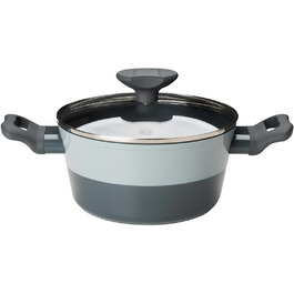 Wok антипригарний Tasty 28x7,8 см з нержавіючої сталі, індукційний, з м'яким дотиком, 20 см каструля