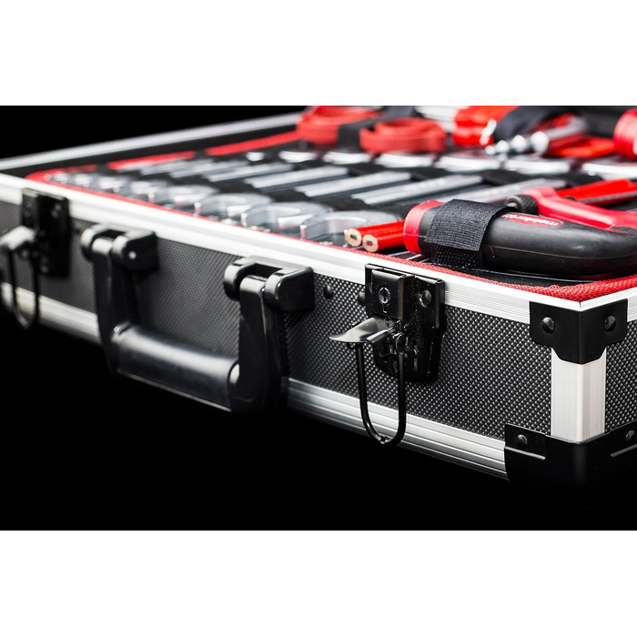 Набір інструментів Meister 131 предмет - Knipex, Wera в алюмінієвому кейсі / Професійний валіза інструментів / Комплект інструментів 8973750