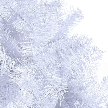 Різдвяна ялинка АуфуН штучна декоративна ялинка Вайнахт Штучна ялинка з металевою підставкою Різдвяний декор (210 см, білий ПВХ)