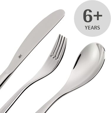 Набір дитячого посуду WMF Der Kleine Prinz, 6 предметів, з нержавіючої сталі Cromargan, для дітей від 6 років, придатний для миття в посудомийній машині