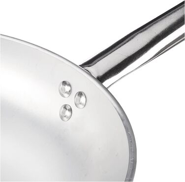 Сковорода Pentole Agnelli з потайною головкою, виготовлена з алюмінію, товщина 5 мм, з ручкою з нержавіючої сталі, срібло 28 см срібло