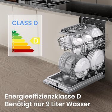 Посудомийна машина Midea SF 3.45N PRO: 9 комплектів, Inox, Wi-Fi, 5 програм, 47 dB