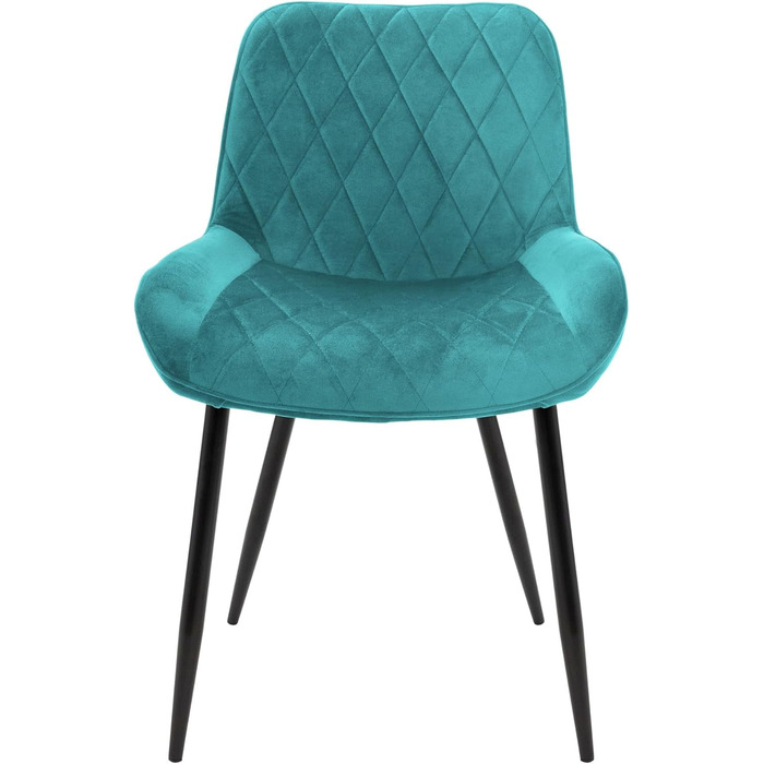 Крісла для обідньої зони ML-Design, темно-зелені, з підлокітниками та спинкою, комплект 2 шт.