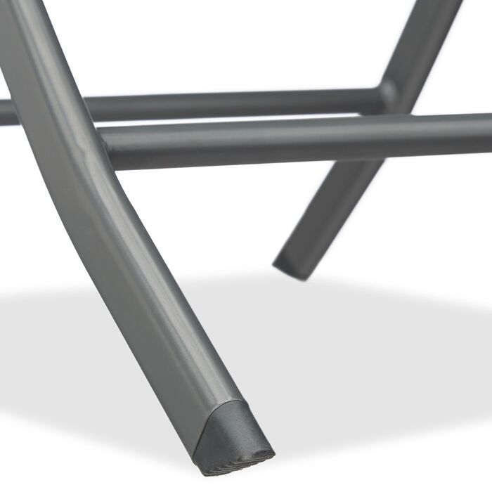 Relaxdays Складний балконний столик зі склом