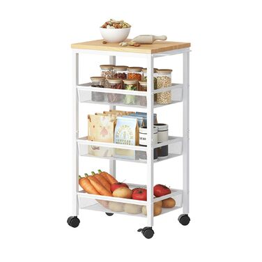 Органайзер Relaxdays для ванної кімнати з 4 ярусами