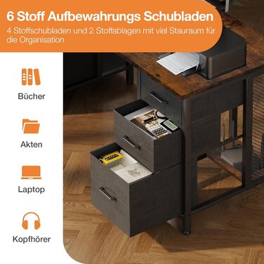 Комп'ютерний стіл Coleshome з 6 шухлядами, 160x52 см, білий, для дому та офісу