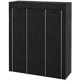 Шафа для одягу HOMCOM з вішалкою, 8 полиць, 125x43x162,5 см, світло-сіра, компактна розкладна шафа для передпокою та спальні.