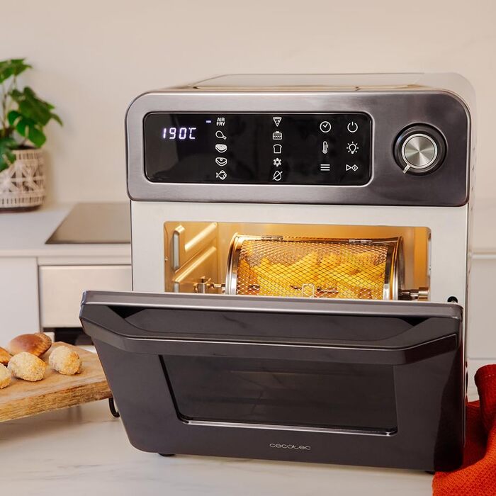 Мультиварка Cecotec Bake&Fry 1500 Touch: піч, фритюрниця, 15 л, 1700 Вт, сенсорний екран, нержавіюча сталь