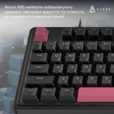 Дротова механічна клавіатура Ajazz AK980 Red switches Black Red (AK980-R-BR)