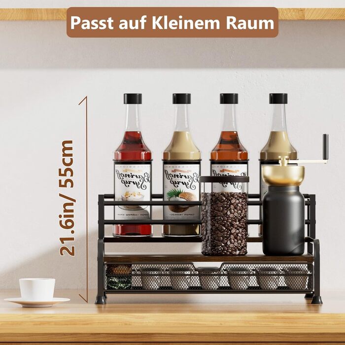 Сумка для капсул кави: органайзер для Dolce Gusto, Nespresso, Cafissimo з шухлядою на 35 капсул, чорний