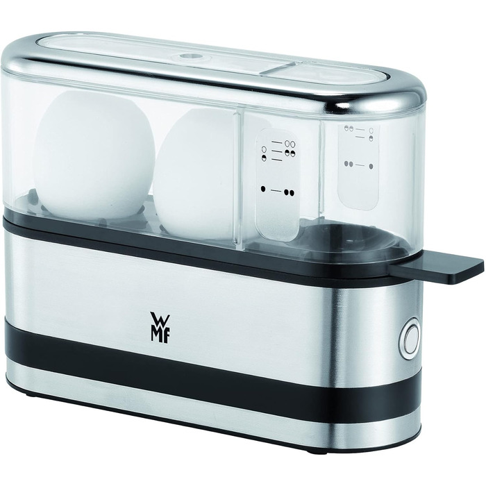 Електричний чайник-заварник WMF Küchenminis 2в1 з регулюванням температури, 1л, 1900 Вт, скляний, з тримачем для пакетиків та ситом