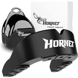 Капа Hornet - комфорт для дихання та настроюється капа для бойових мистецтв із захисною коробкою (чорна)