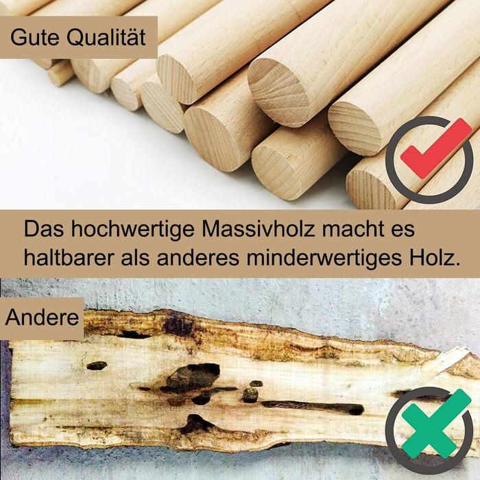 10 дерев'яних вішалок для костюмів з широкими плечима – протиковзні, 360° обертання, для сорочок, пальто, курток, штанів (волоський горіх, високоякісне дерево)