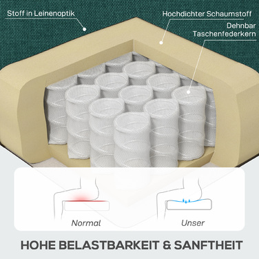 Елегантне крісло-мішок, з товстим шаром наповнювача, знімний чохол, розміри 74 x 86 x 102 см, темно-зелений