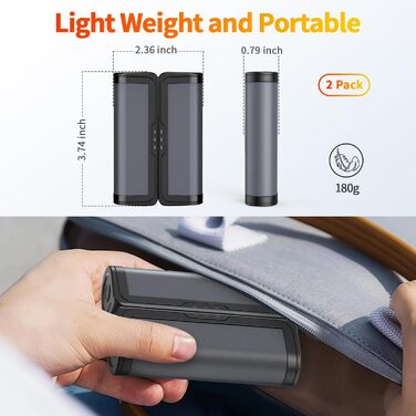 Електричні грілки для рук 2 шт. - USB, багаторазові, 3 режими нагріву, для дітей та жінок (сірі)