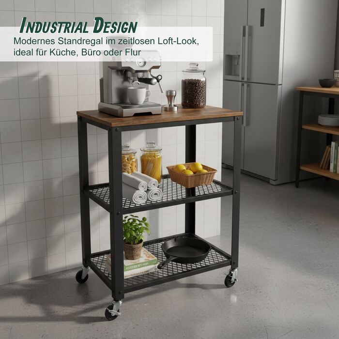 Візок кухонний Relaxdays, 3 ящики