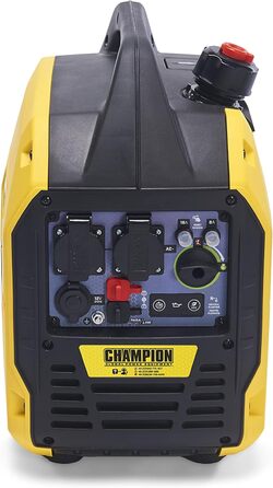 Генератор Champion Power Equipment Mighty Atom 9200i-EU: 2200 Вт, інверторний, бензиновий, 58 дБ, 12V DC та USB