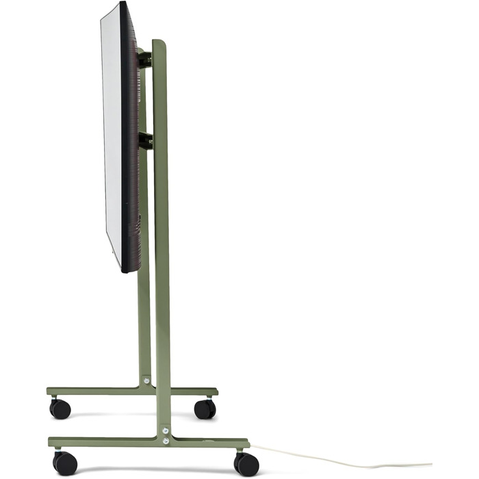 Підставка для телевізора на колесах, 40-70 дюймів | Мобільна підставка для ТВ | Сірий/Mossy Green