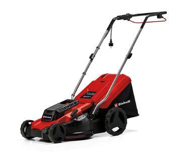 Електричний газонокосарка Einhell GC-EM 1600/37 - 1600 Вт, ширина косіння 37 см, до 700 м², кошик 38 л, регулювання висоти 20-60 мм