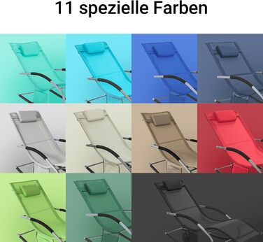Шезлонг SoBuy для 2 осіб, чорний, для саду, тераси, балкону, кемпінгу, до 150 кг, з підголовником, стійкий до погодних умов
