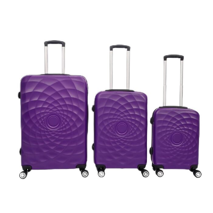 Валіза ручної поклажі Bosdela з твердим корпусом (980, фіолетовий, 50/60/71 см)