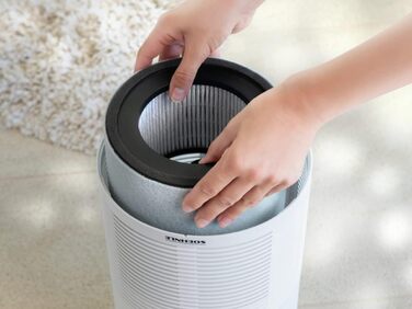 Повітряний Очищувач Soehnle AirFresh Clean 400 з 4-ступеневою системою очищення, HEPA та вугільним фільтром, UV-C світло, для алергіків. Запасні фільтри 400