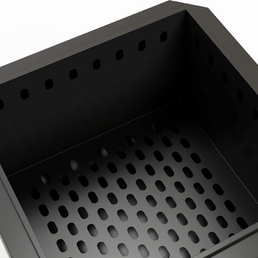 Вогнище, кострище з мітлою, 48 x 48 x 41 см, чорне