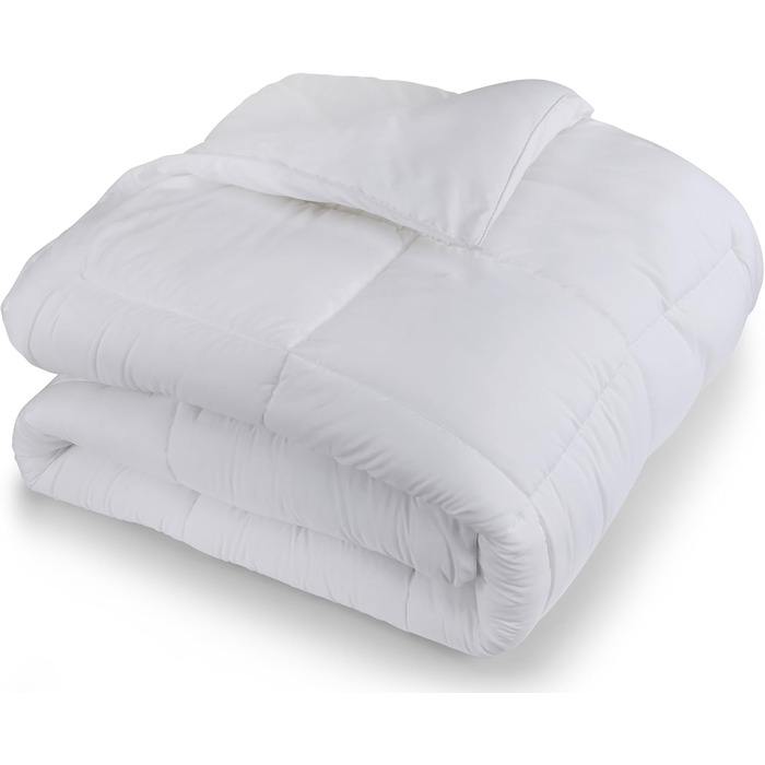 Плед Utopia Bedding 220x240 см: легкий плед з мікрофібри для 2 осіб (білий)