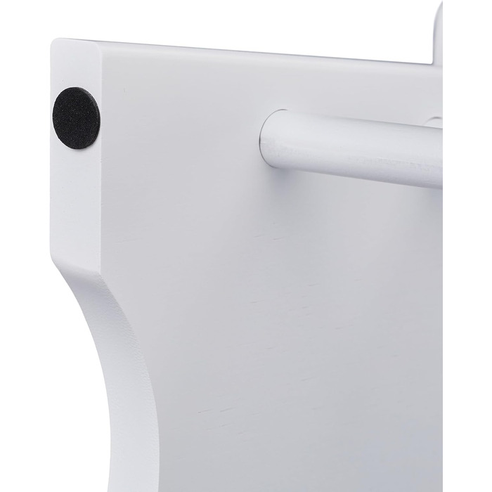 Підставка для ніг Relaxdays з бамбука, до 100 кг, стійкий приставний стільчик, 20 x 33 x 21,5 см, дитячий стільчик для ванної, білий